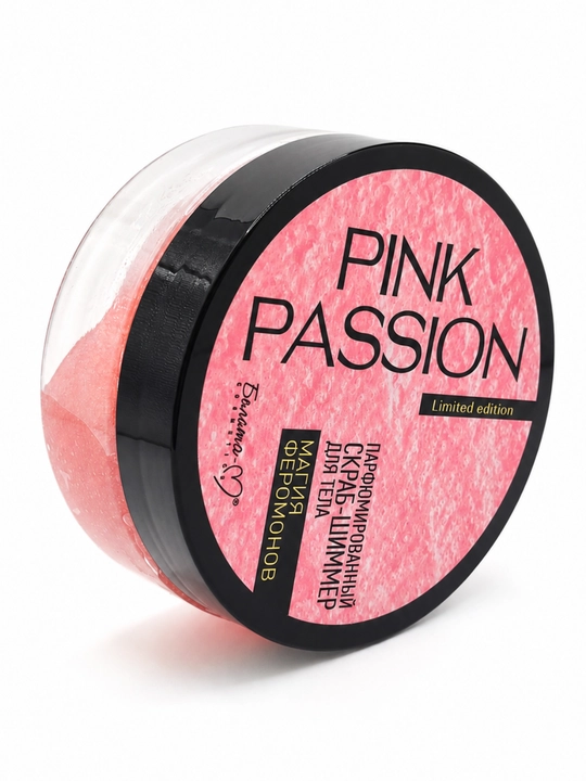 Belita-M Pink Passion tana uchun parfyumlangan shakarli skrab-shimmer, 200 g