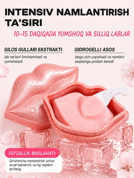 Маска для губ увлажняющие KOCOSTAR Cherry Blossom