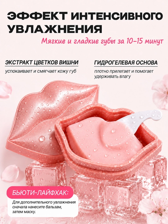 Маска для губ увлажняющие KOCOSTAR Cherry Blossom