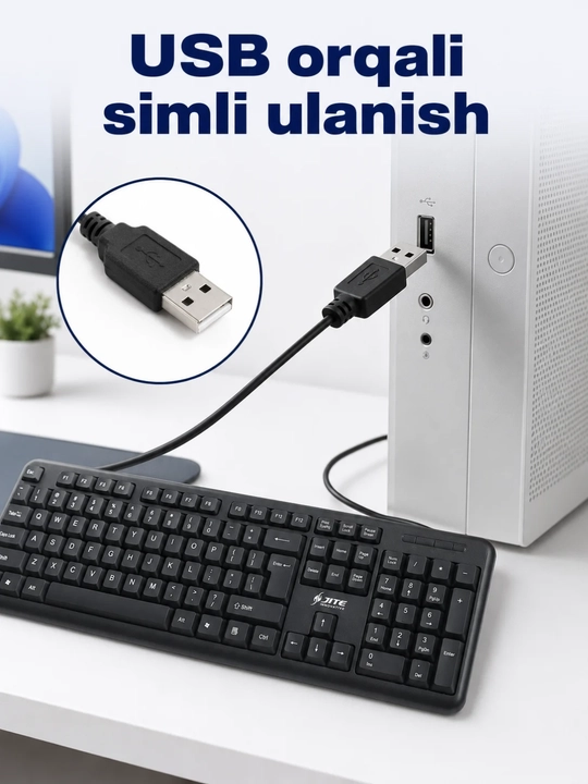 Проводная USB-клавиатура  для компьютера