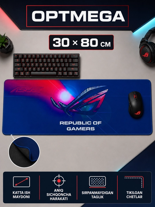 Kompyuter kovrik va sichqoncha uchun gilamcha CS GO gilamcha