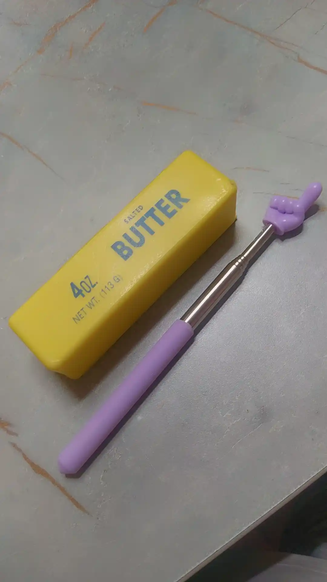 Сквиш-антистресс Масло Butter 113 г с ароматом, игрушка-мялка и пикми-палочка