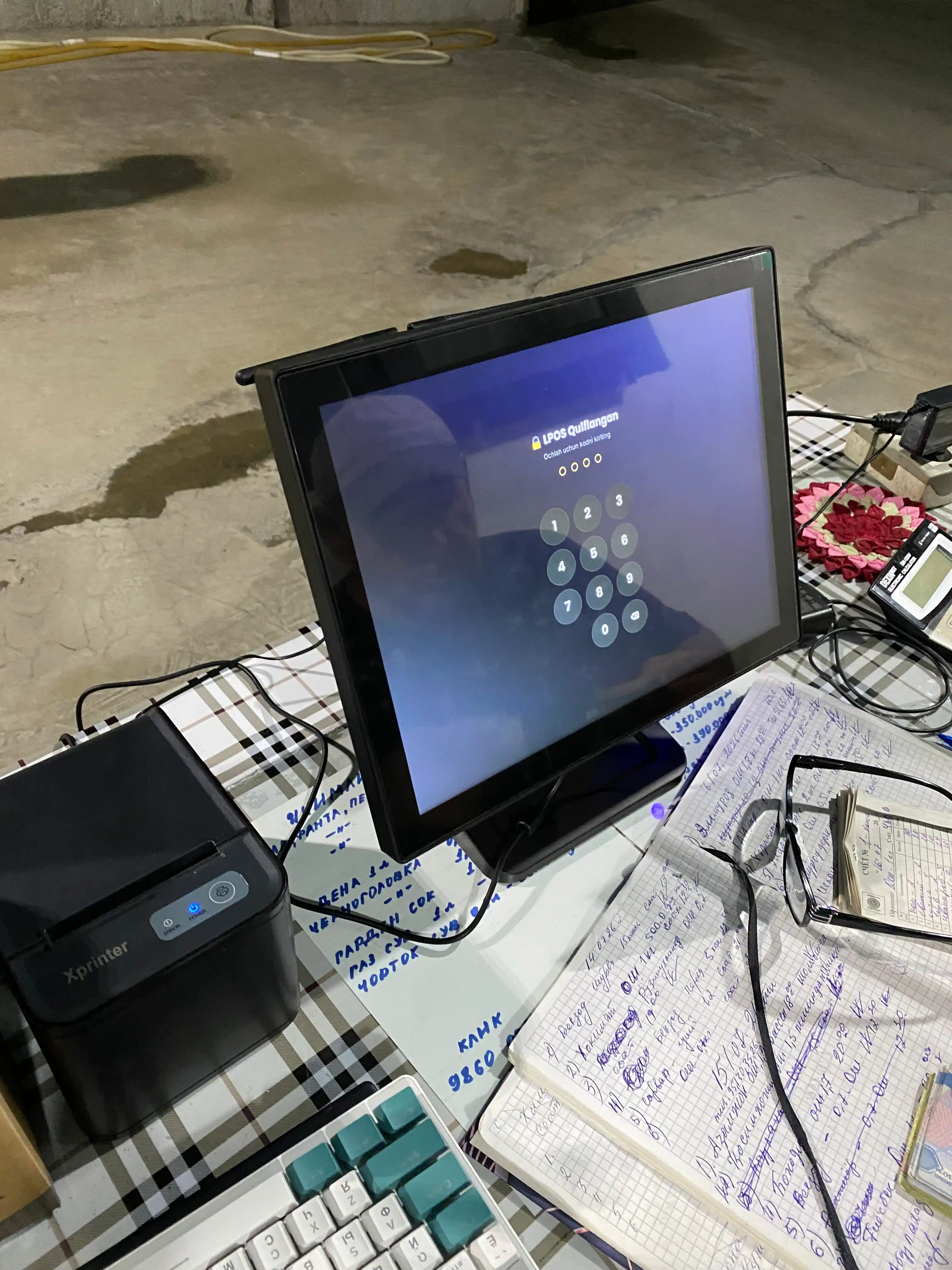 Чековый принтер, 80 мм, USB + Lan порт, принтер с авторезкой