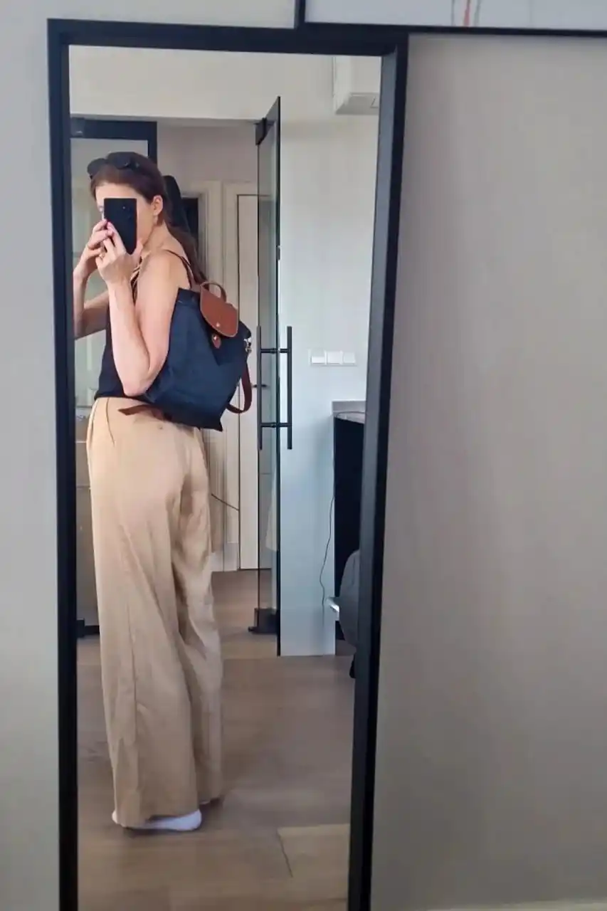 Longchamp uslubidagi ayollar ryukzagi