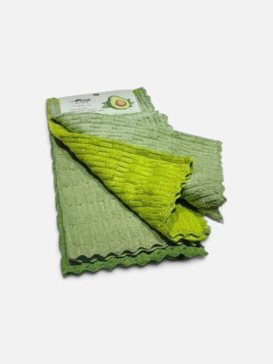 Sochiqlar, skidka,"Avokado" mikrofiber salfetkalar to‘plami 3 dona, 30x30