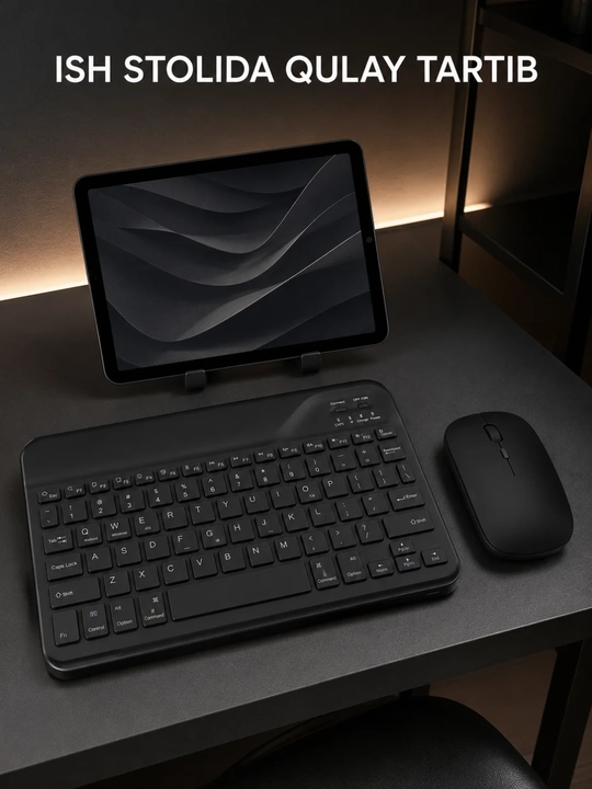 IOS va Android uchun Bluetooth klaviatura va sichqoncha to‘plami