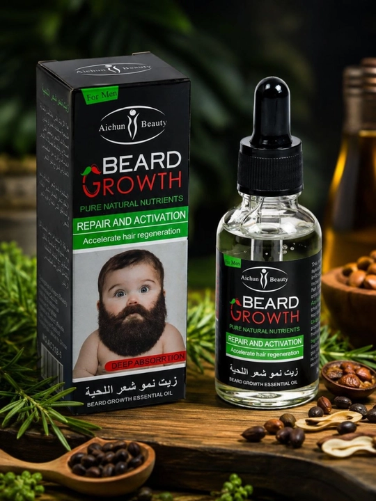 Масло для роста бороды и волос Beard Growth