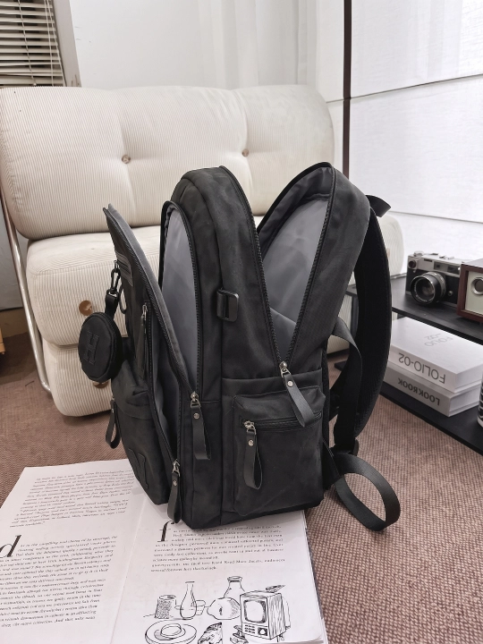 26 litrlik universal ryukzak, noutbuk, maktab va universitet uchun mos, neylon unisex