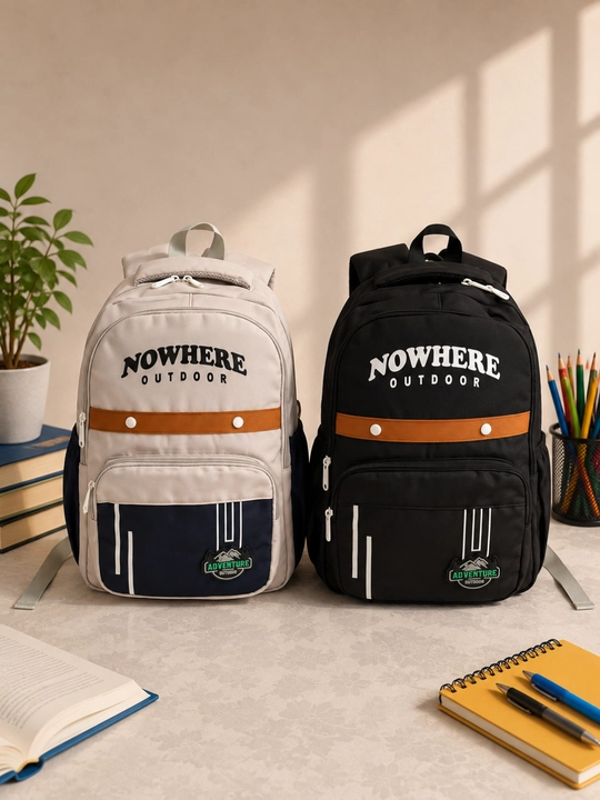 NOWHERE OUTDOOR maktab ryukzagi, o‘g‘il va qiz bolalar uchun keng sig‘imli ryukzag