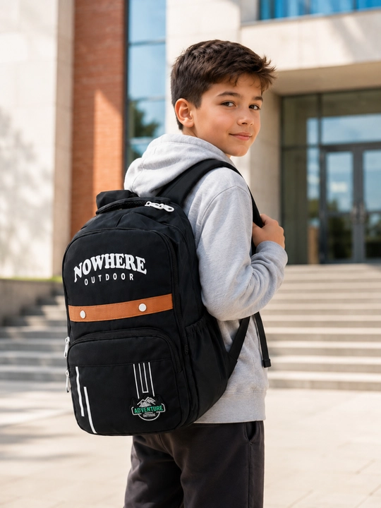 NOWHERE OUTDOOR maktab ryukzagi, o‘g‘il va qiz bolalar uchun keng sig‘imli ryukzag