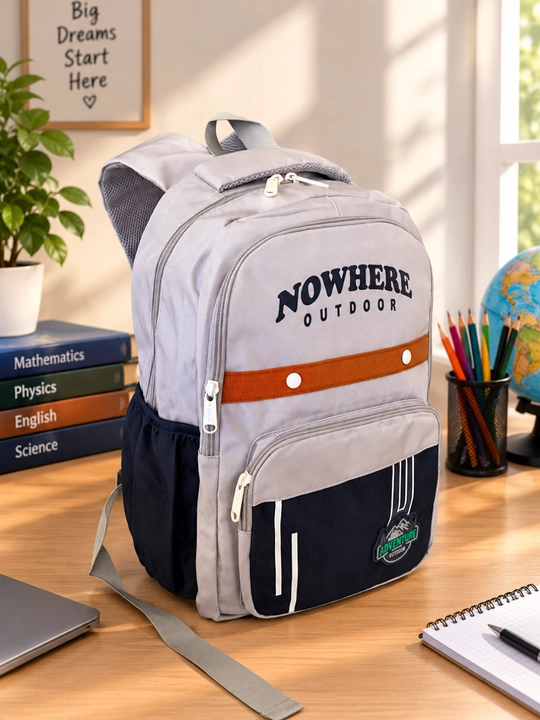 NOWHERE OUTDOOR maktab ryukzagi, o‘g‘il va qiz bolalar uchun keng sig‘imli ryukzag
