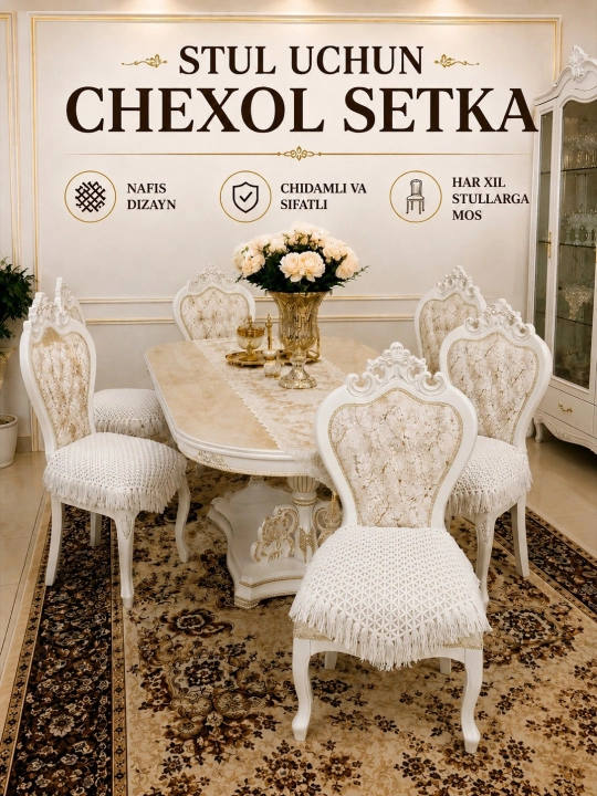 Чехол для стула, чехол для мебели, сетчатый чехол для стула, универсальный чехол