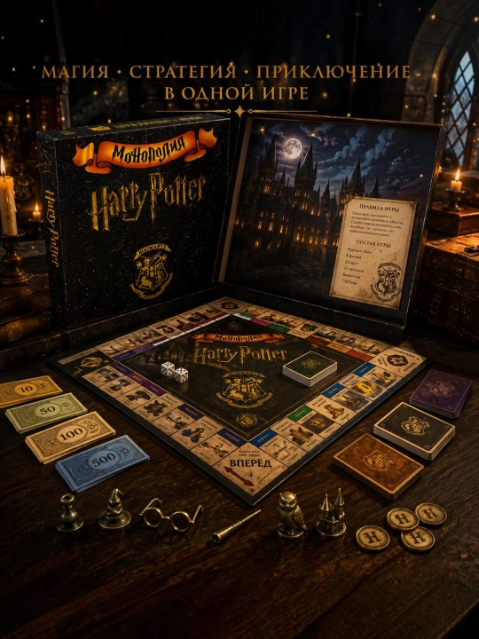 Monopoliya Harry Potter – Oilaviy strategik stol o‘yini