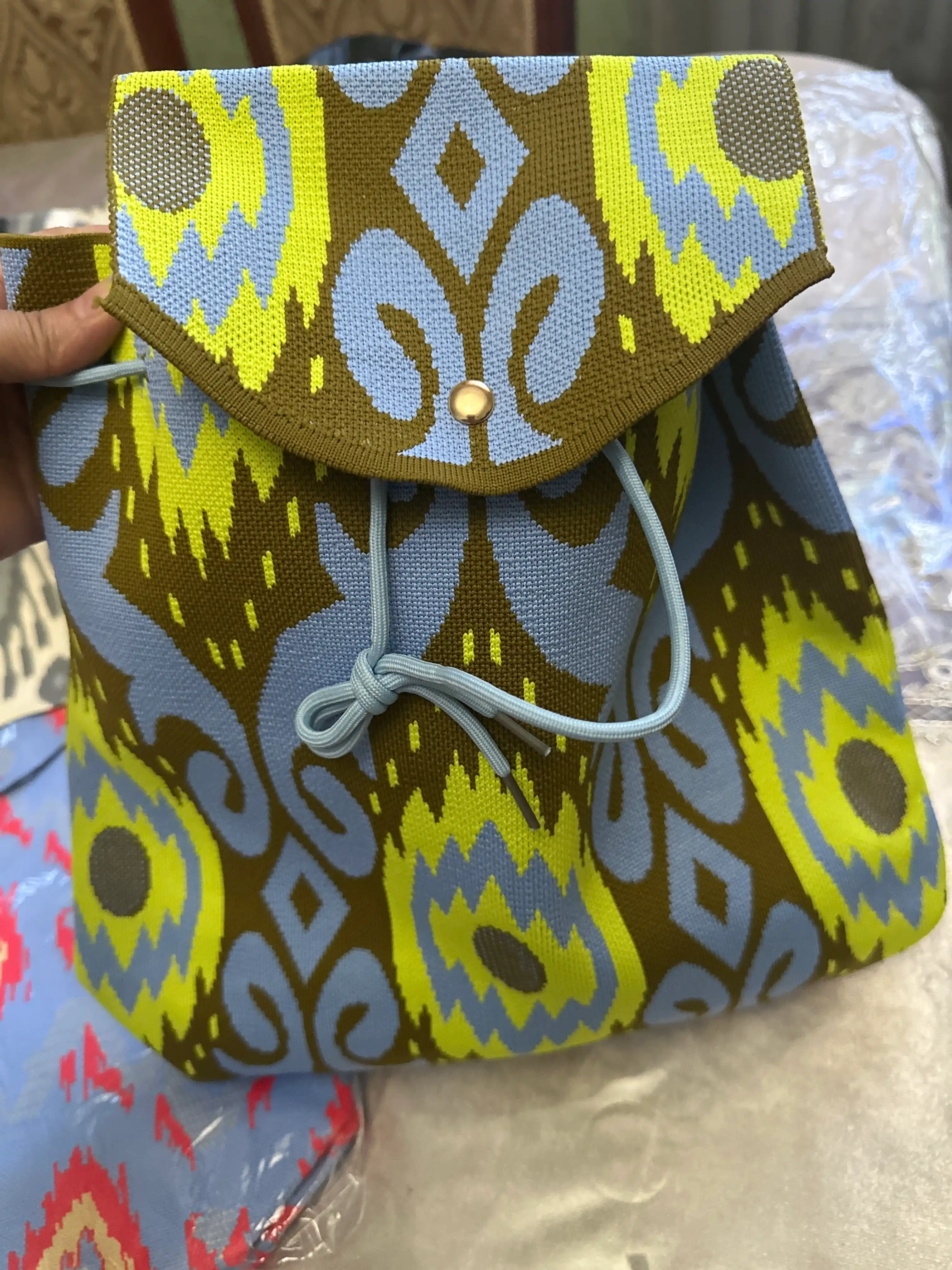 Ayollar uchun ryukzak, ayol, qizlar uchun pishiq materialdan to‘qilgan ryukzak, 35 * 35 sm
