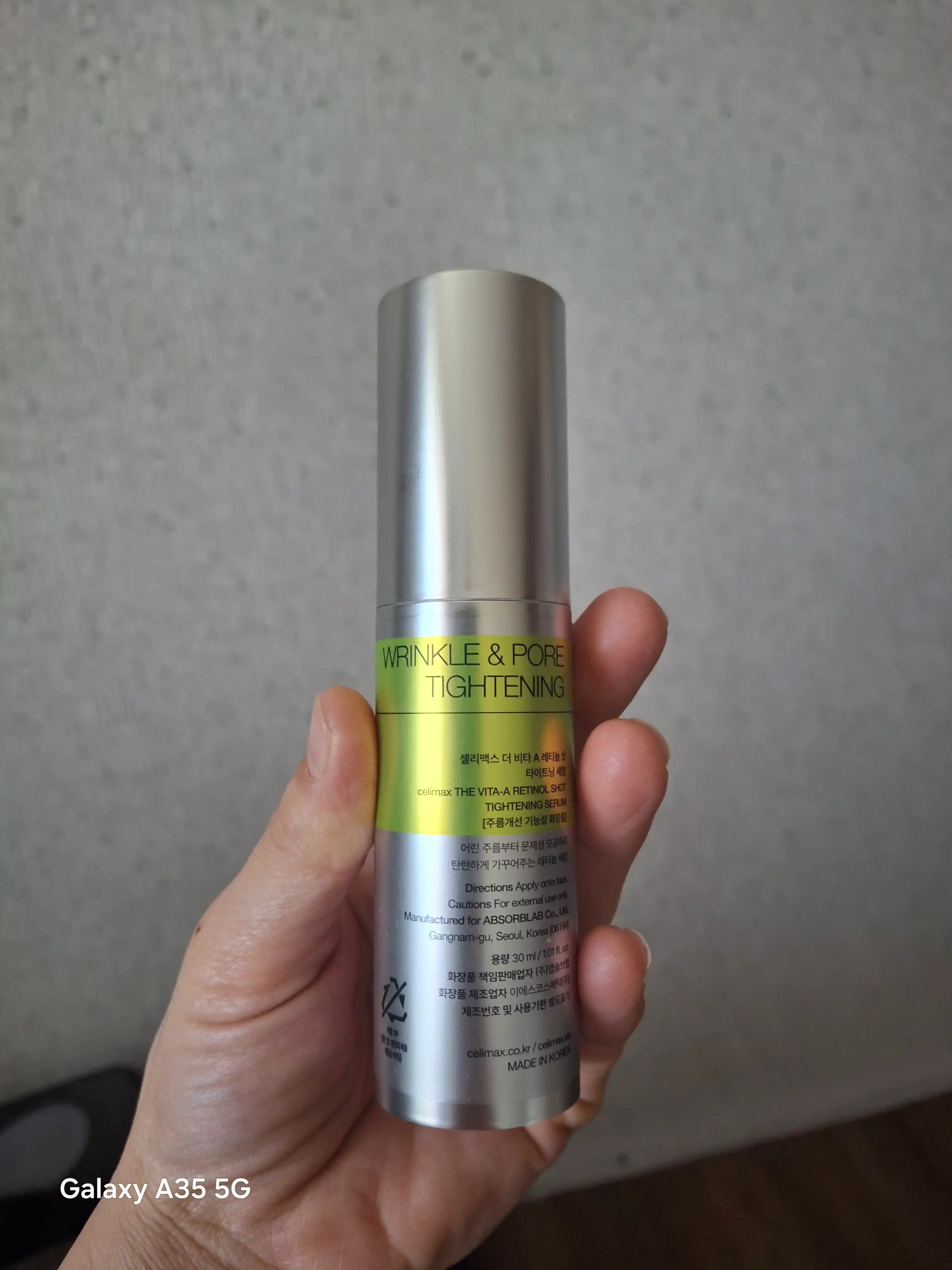 Tortuvchi retinol bilan zardob va retinol bilan tortuvchi booster-krem, Celimax
