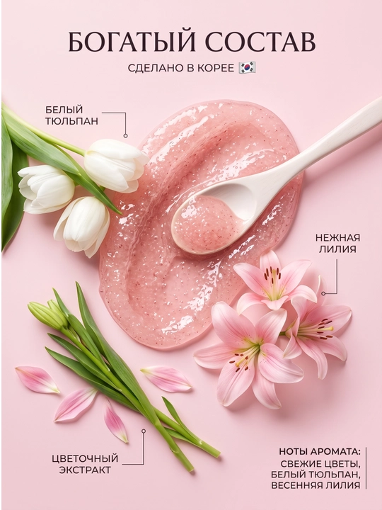 Скраб для тела для женщин, глубоко очищающий и ароматный, Luv Scent Kerasys Korea 500 мл