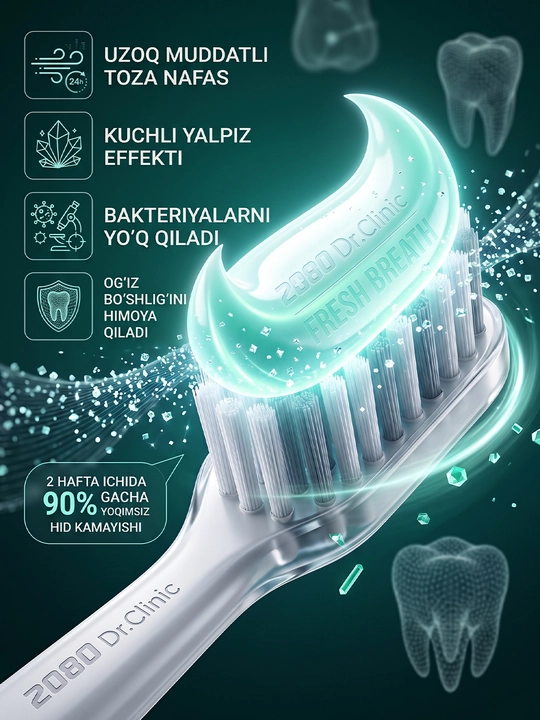 Tish pastasi, tishlarni va milklarni va oqartiruvchi, Dr.Clinic 2080, Koreya