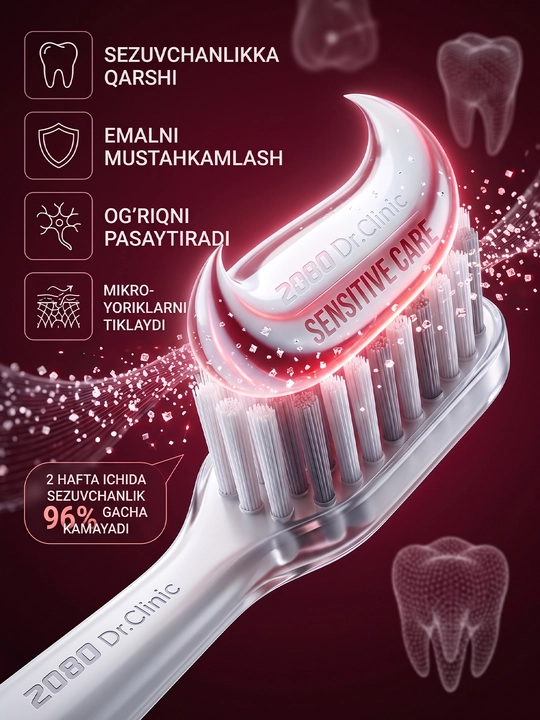 Tish pastasi, tishlarni va milklarni va oqartiruvchi, Dr.Clinic 2080, Koreya