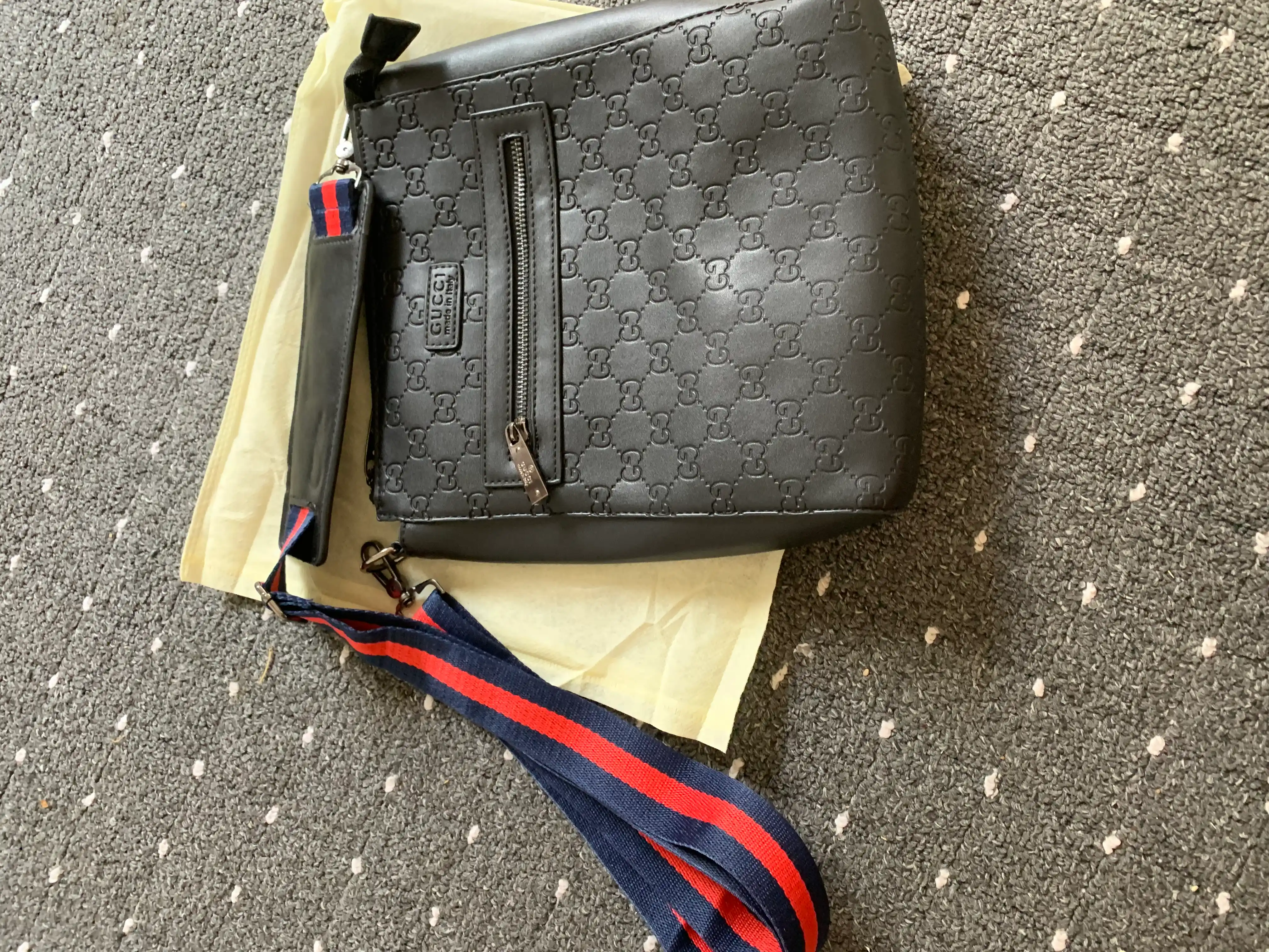 Мужская сумка Gucci, через плечо, с подарочной коробкой