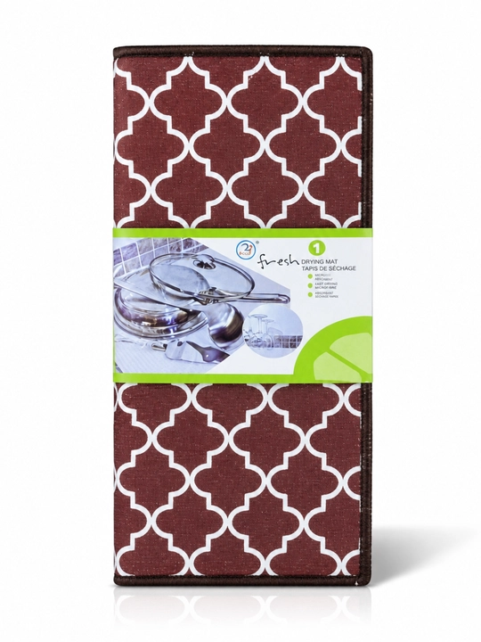 Idish quritish gilamchasi 38×50 sm, oshxona stol usti uchun, 4 rang - 