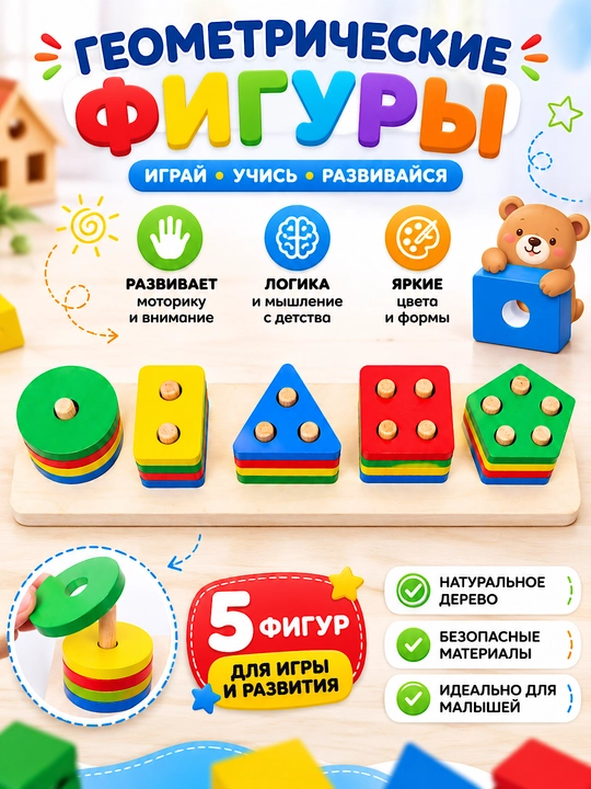 Montessori, taxtali o'yinchoq, rivojlantiruvchi o'yinchoqlar - 