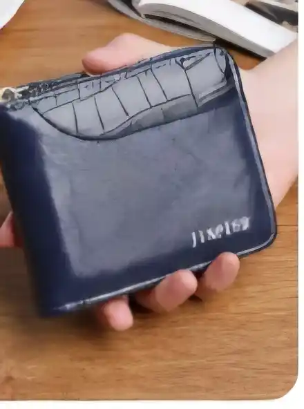 Erkaklar hamyoni, portmone, karta va pul uchun hamyon, eko charm, 12×10 sm
