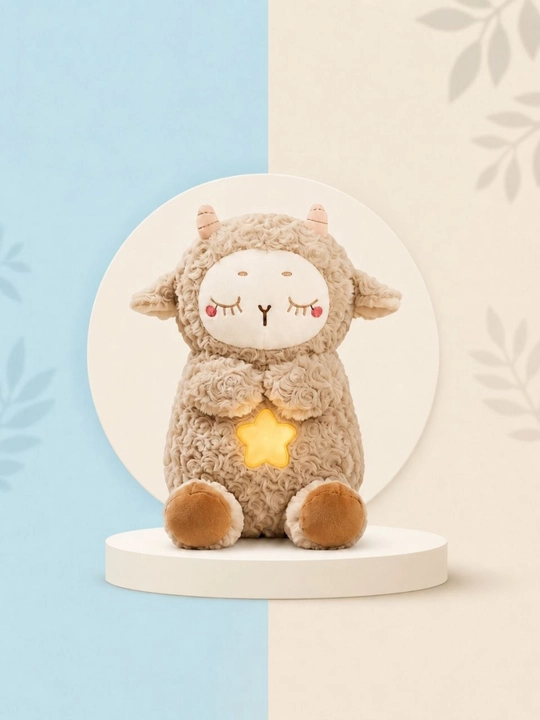 Мягкая игрушка овечка музыкальная игрушка с подсветкой