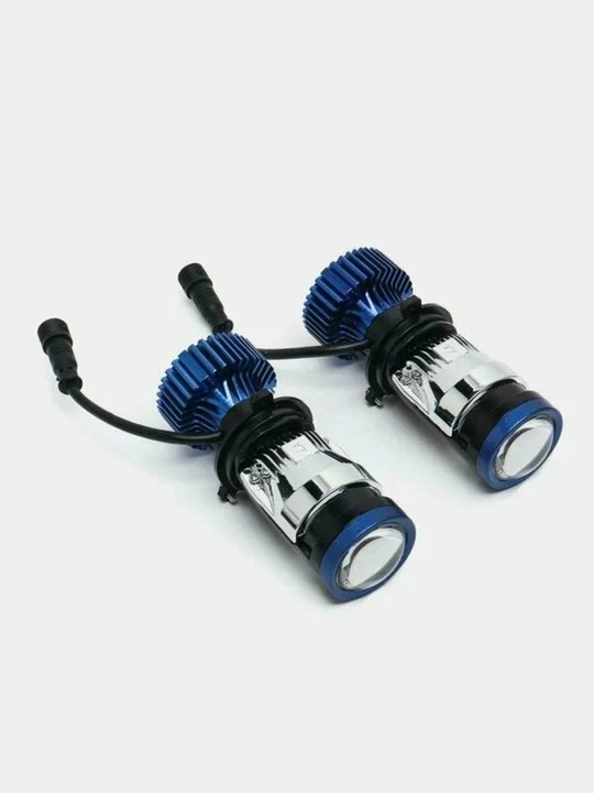 LED Мини Линзы H4 Y7D Bi-LED 6000K — Комплект ламп головного света 12-24V