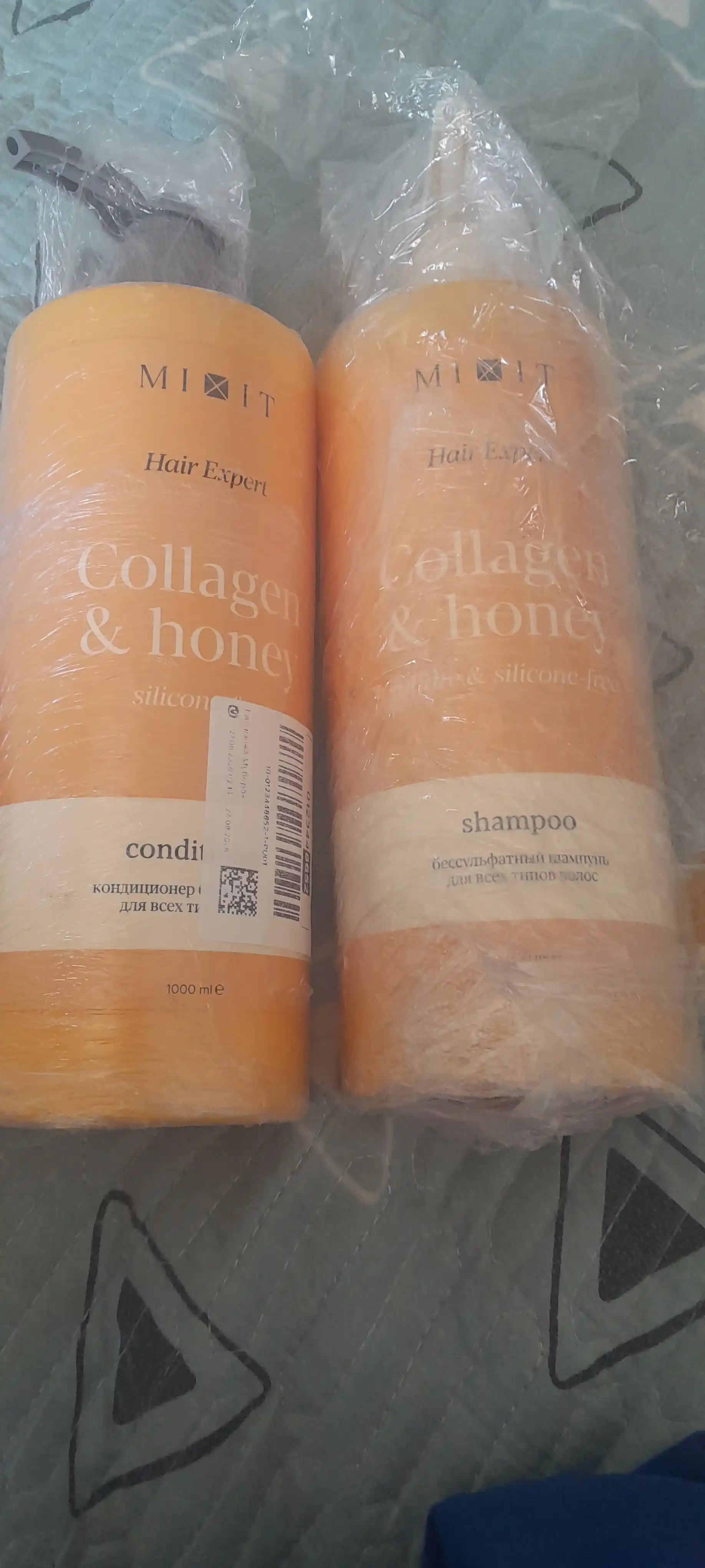 MIXIT Hair Expert Collagen & Honey бессиликоновый кондиционер, 1000 мл