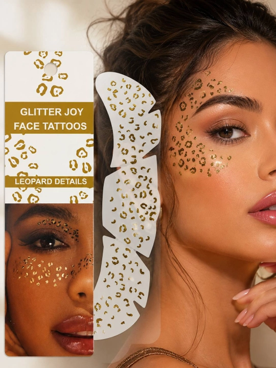 Glitter Joy Face Tattoos — Временные блестящие стикер-тату для лица для детей и взрослых - 