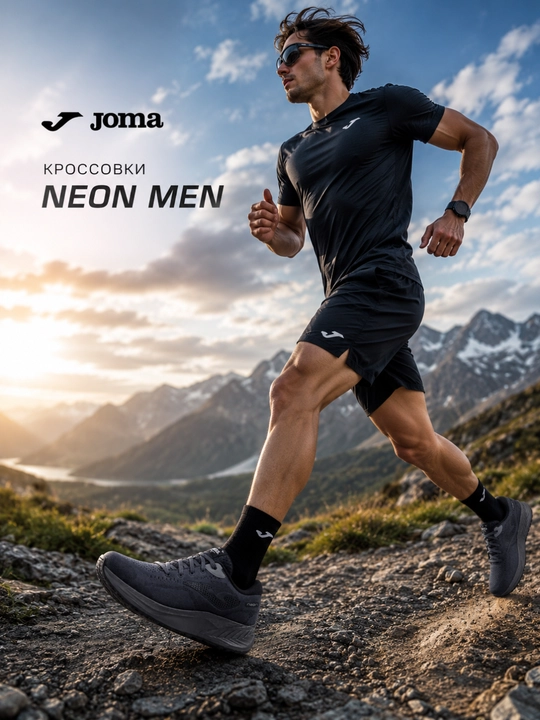 Joma NEON erkaklar krossovkasi, sport va yugurish uchun, yengil, kundalik