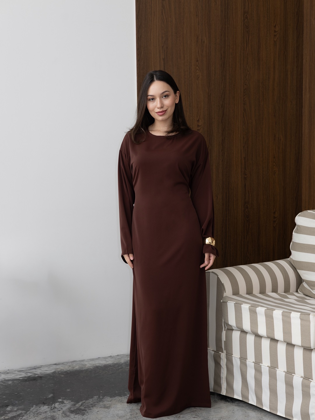 Женское платье макси в пол, свободный силуэт, завязка на спине, S M L XL