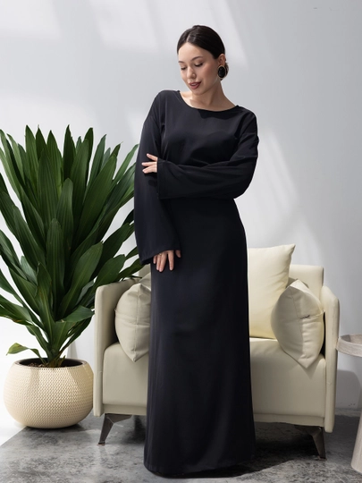 Женское платье макси в пол, свободный силуэт, завязка на спине, S M L XL - 