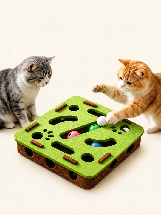Игрушка с шариками для кошек интерактивная