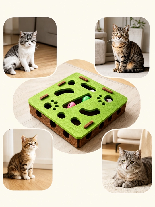 Игрушка с шариками для кошек интерактивная