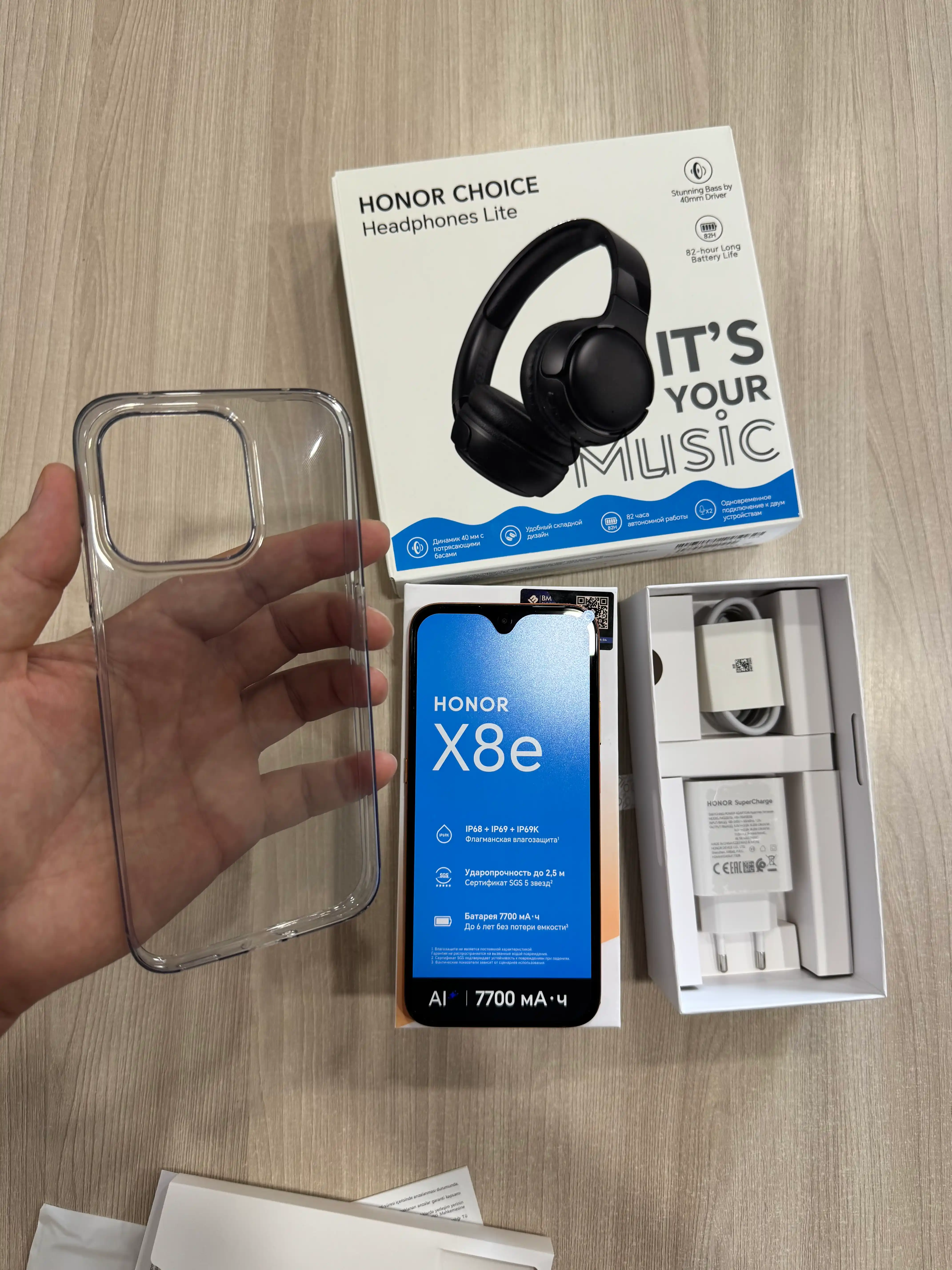 HONOR X8e 6/256 GB smartfoni, 108 MP kamera, 7700 mA·soat, 120 Hz ekran