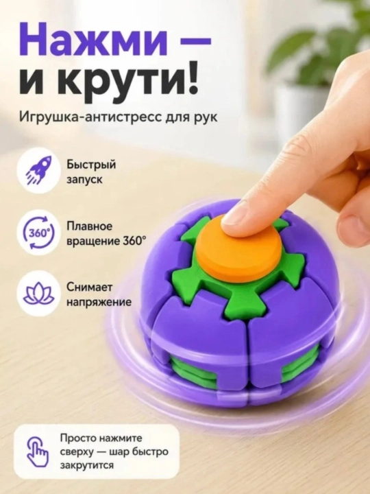 3D shar, antistress spinner, fidget