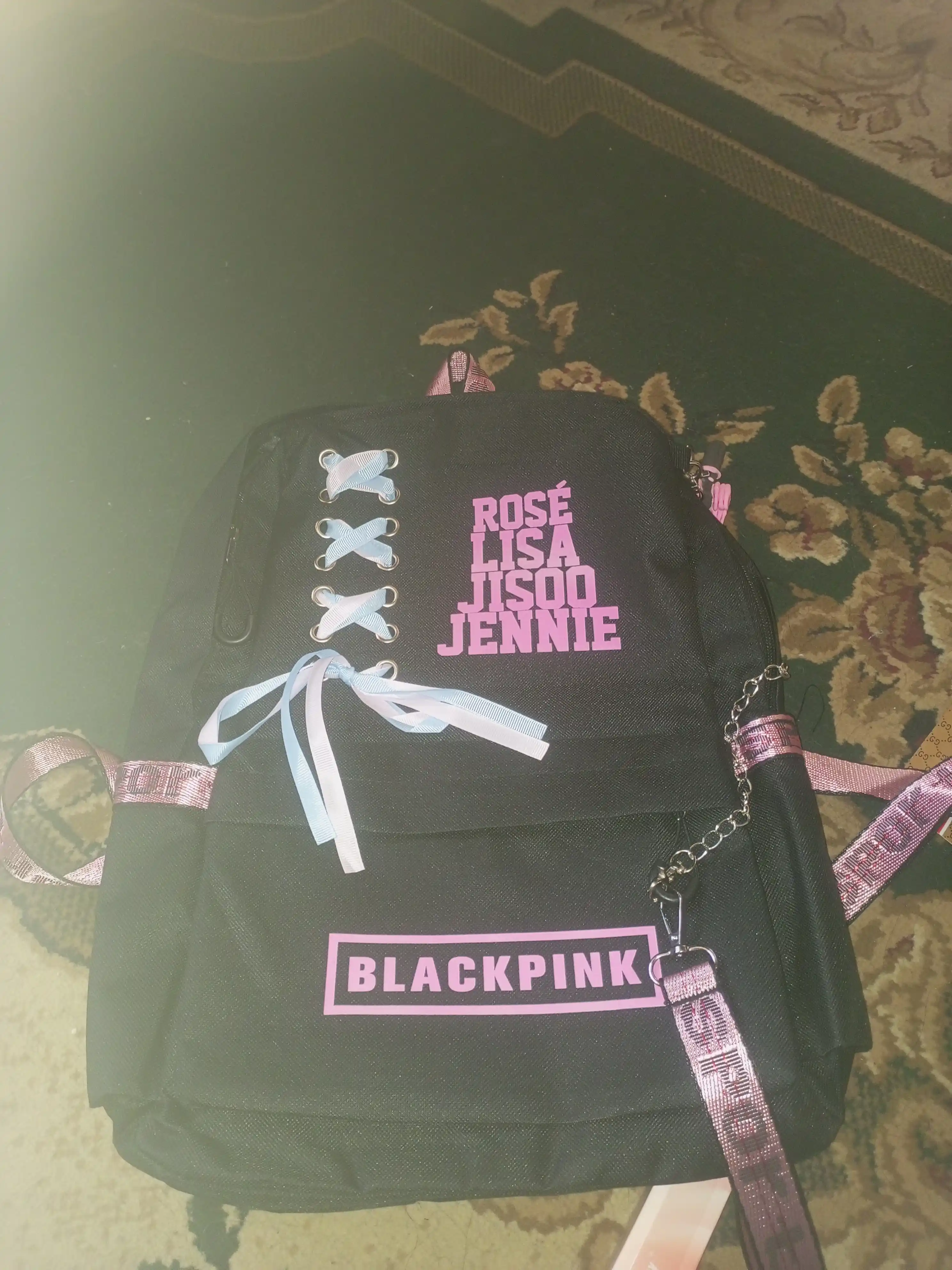 Ayollar uchun BLACKPINKK ryukzaki, zamonaviy maktab uchun ryukzak