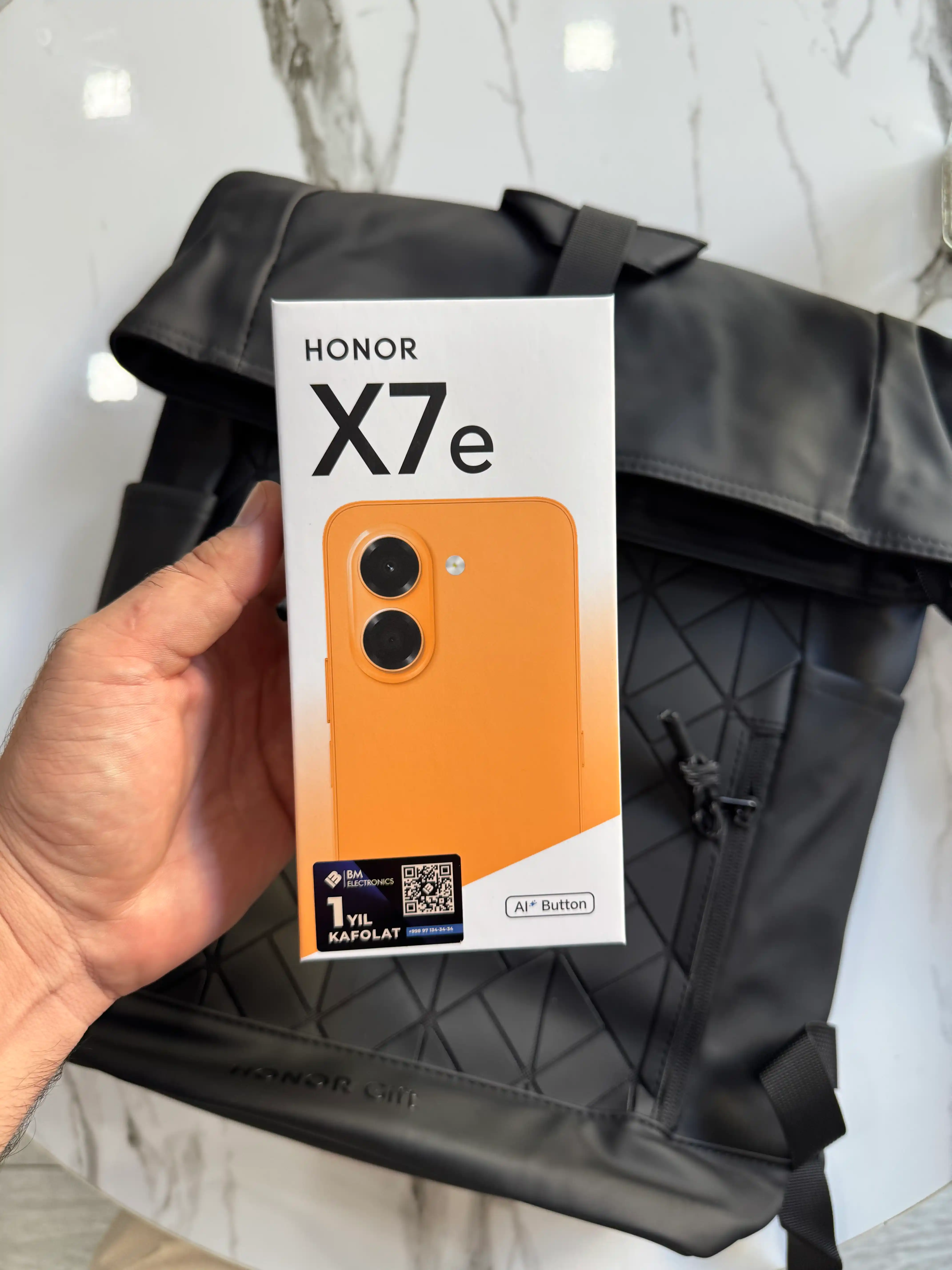 HONOR X7e smartfoni, 6 GB/256 GB, 7000 mA/soat, 45 Vt, 6,61′′ 120 Gs, 50 MP