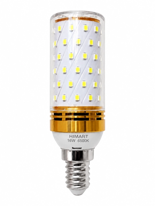 Лампочка LED 16 Вт 6500K, яркий холодный белый свет, светодиодная лампа