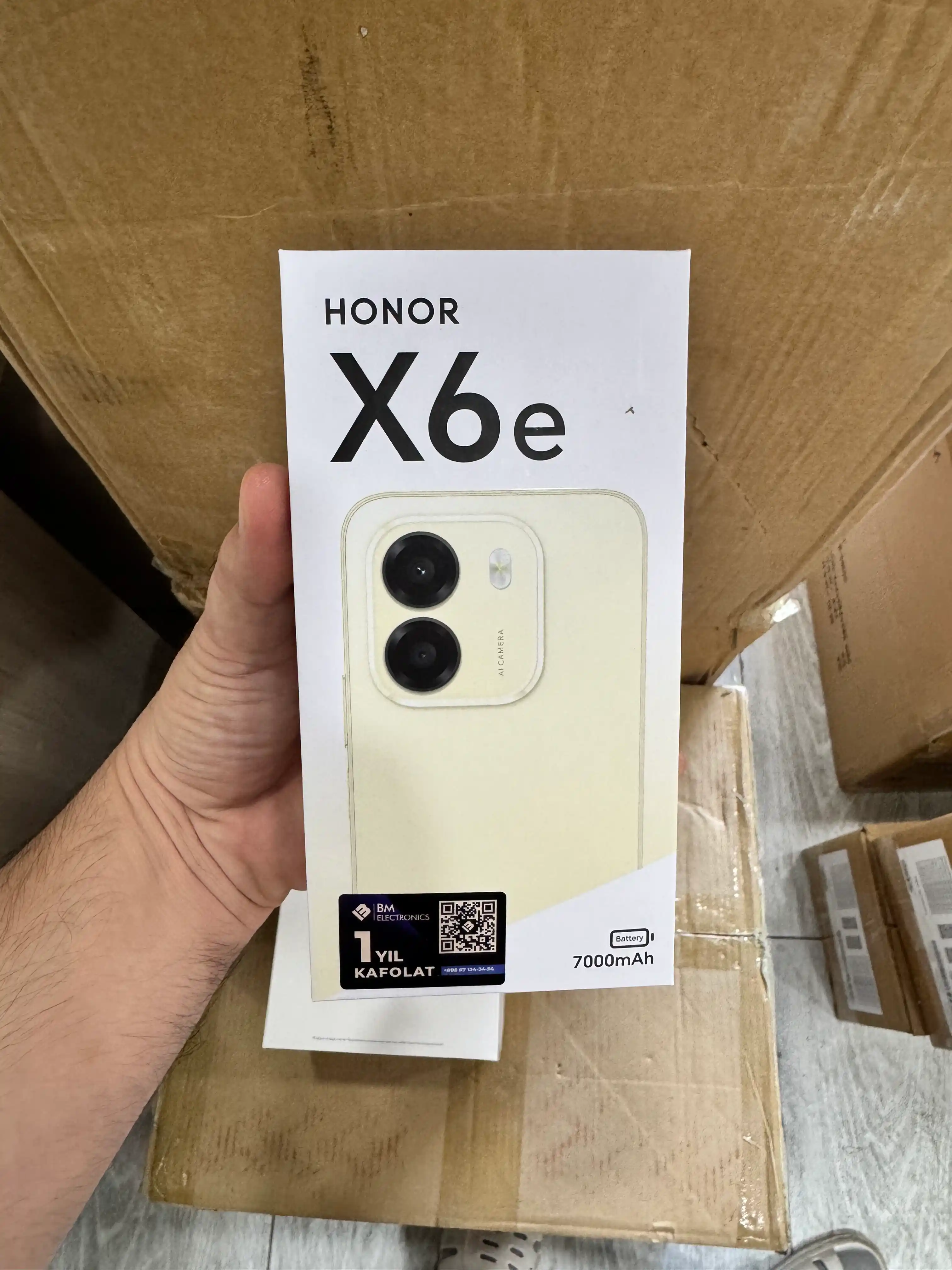 HONOR X6e smartfoni, 256 GB, 7000 mA·soat batareya, 50 MP kamera