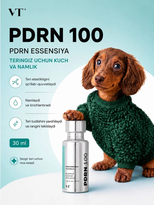 VT PDRN 100 Essence - terini taranglashtirish va namlantirish uchun tiklovchi essensiya - 
