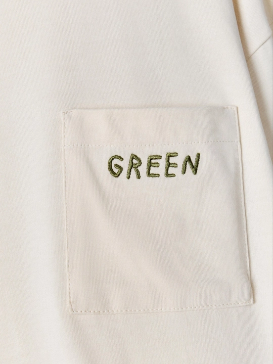 Ayollar uchun SELA longsliv, GREEN ROOTS kashtali, 100% paxta, kuz-qish