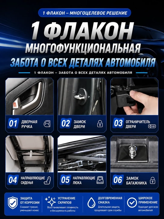 Sintetik avtomobil moylagichi 100 g surtish cho‘tkasi bilan