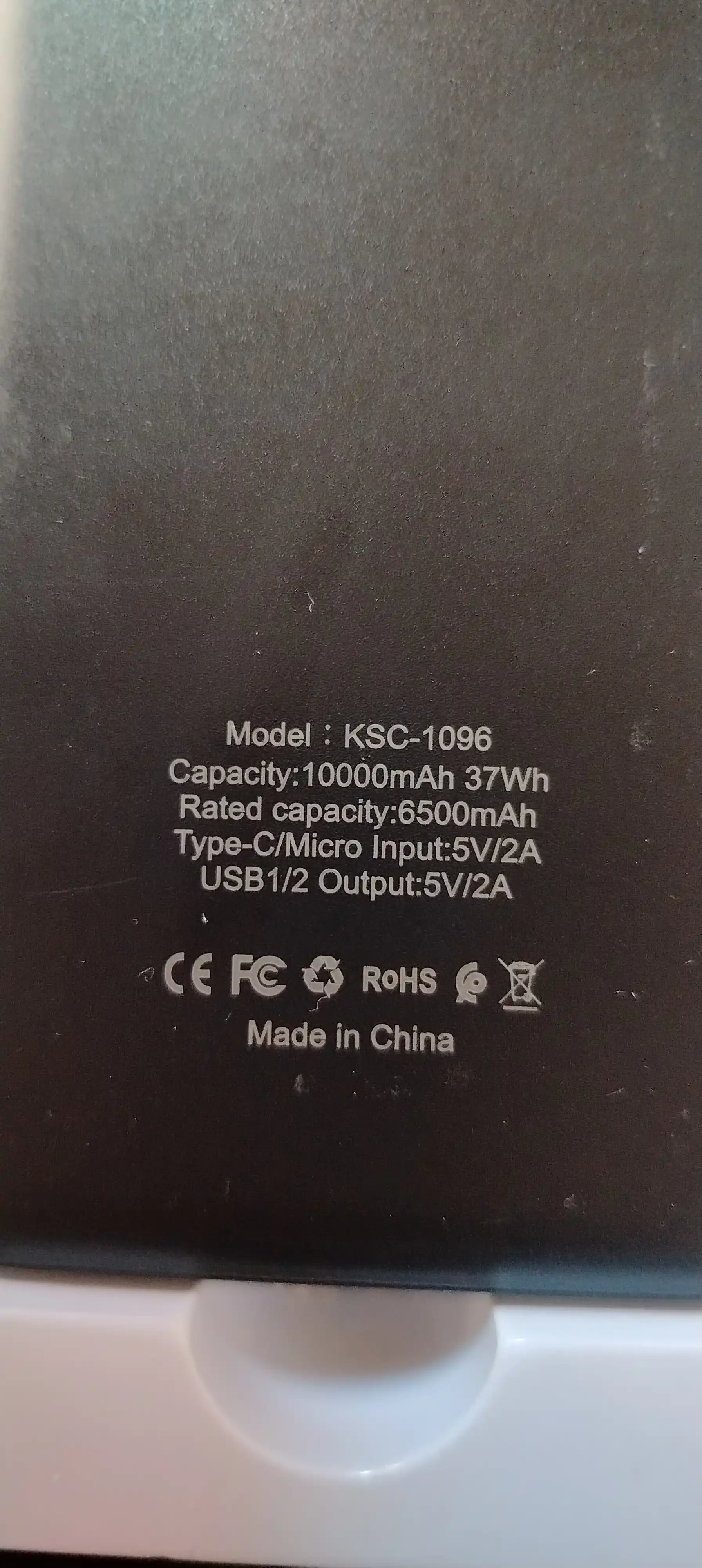 JOKADE powerbank 10000 mAh qora tashqi akkumulyator, power bank 10000