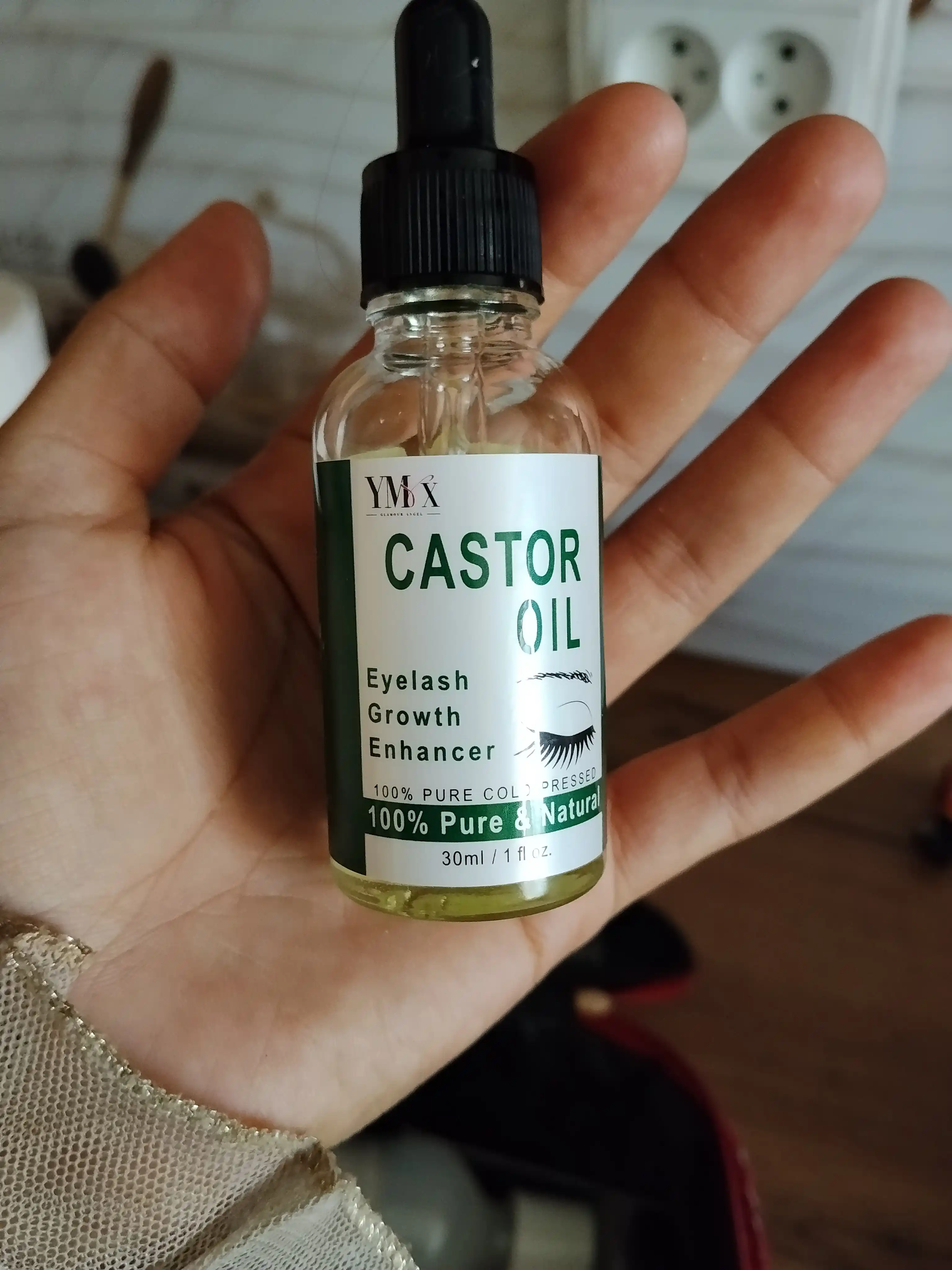 YMX kastor moyi 30 ml — kiprik va qosh uchun kastor yog‘i, qosh va kiprik parvarishi