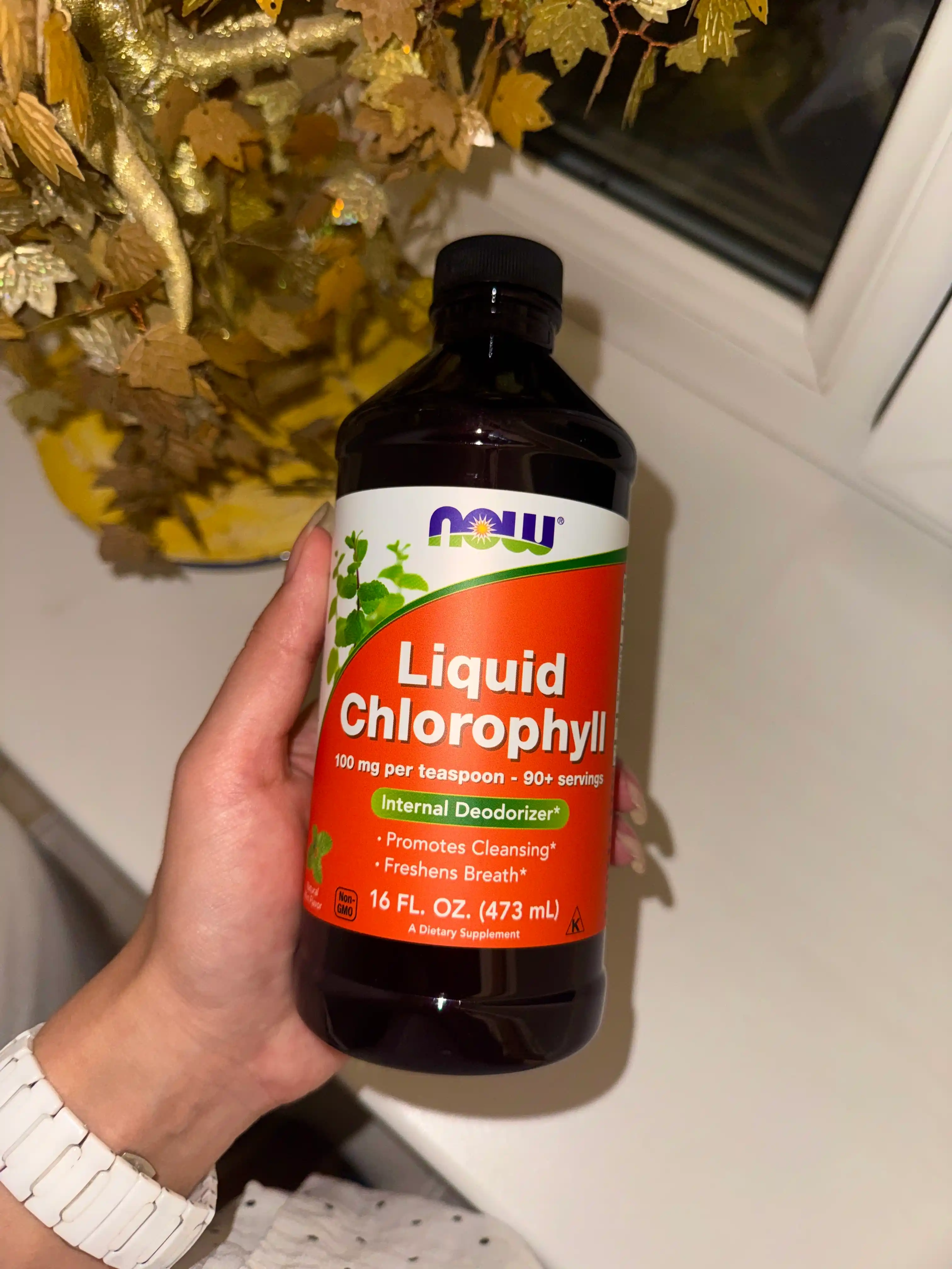 NOW Foods, suyuq Xlorofill Chlorophyll, Halol