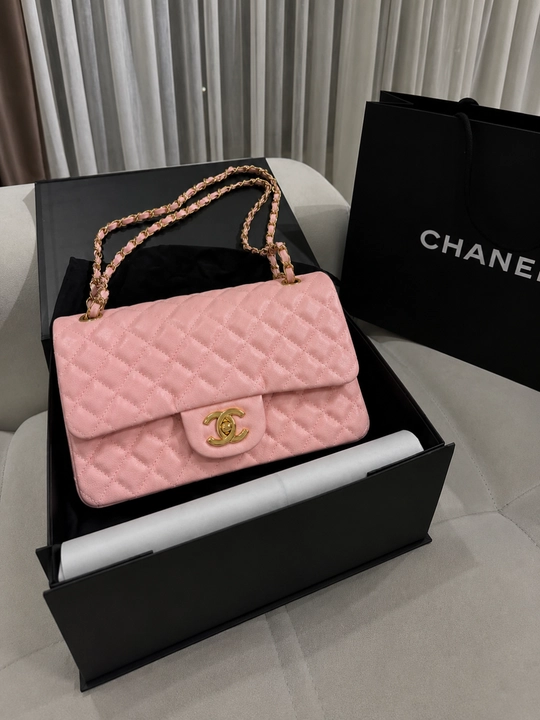 Женская сумка через плечо в стиле Chanel, стеганая модель с цепочкой - 