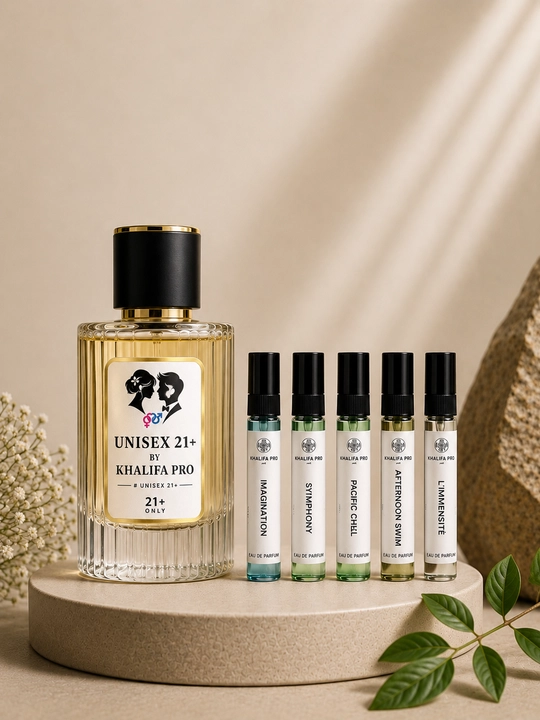 Unisex 21+ Eau de Parfum, erkaklar va ayollar uchun uzoq muddatli ta'sirga ega