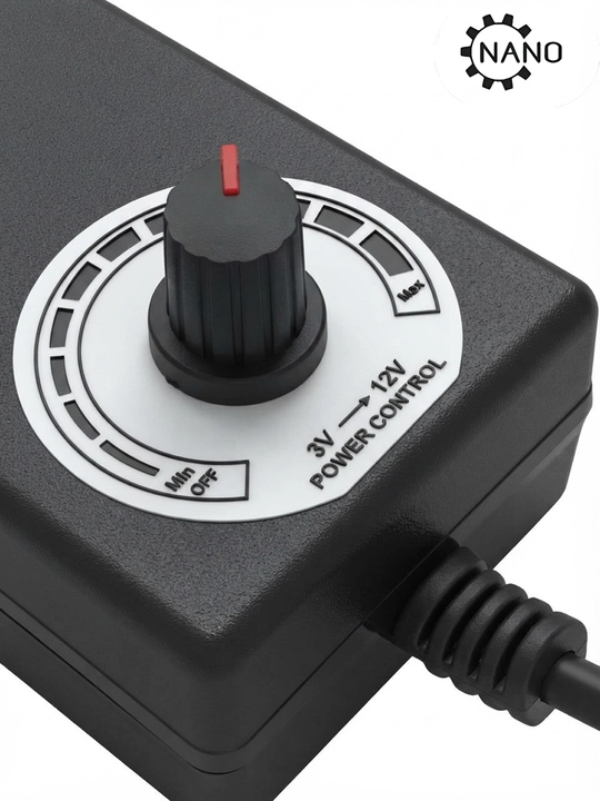 Universal 3V–12V kuchlanishli adapter, sozlanadigan